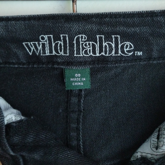 Wild Fable Size 00 High-Rise Black Short Shorts - Picture 3 of 7
